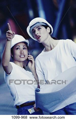 Construction Women View Large Photo Image Stock Photo - Construction Women. Fotosearch