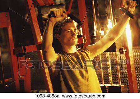 Stock Image - equipment, health, sports, exercise, lifting. Fotosearch