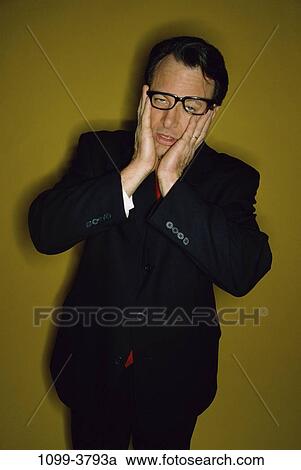 eyeglasses, stress, business, Middle-aged, frustrated, tired View Large Photo Image Stock Image - eyeglasses, stress, business, Middle-aged, frustrated, tired. Fotosearch
