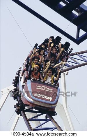 group, multiethnic, people, excitement, riding, amusement, entertainment View Large Photo Image Stock Image - group, multiethnic, people, excitement, riding, amusement, entertainment. Fotosearch