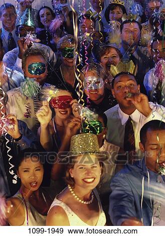 group, multiethnic, people, party, smiling, masks, Middle-aged View Large Photo Image Stock Photo - group, multiethnic, people, party, smiling, masks, Middle-aged. Fotosearch