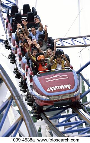 group, multiethnic, people, track, excitement, park, amusement View Large Photo Image Stock Image - group, multiethnic, people, track, excitement, park, amusement. Fotosearch