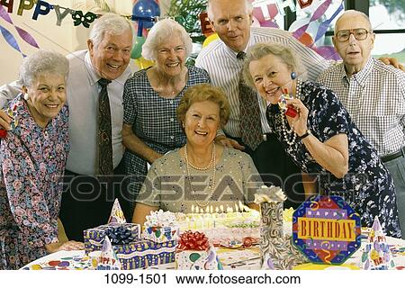 group, people, party, celebration, senior, cake, birthday View Large Photo Image Stock Image - group, people, party, celebration, senior, cake, birthday. Fotosearch