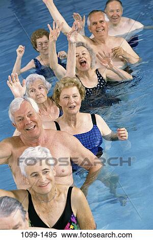 group, people, pool, senior, exercise, joyous, waving View Large Photo Image Stock Photography - group, people, pool, senior, exercise, joyous, waving. Fotosearch