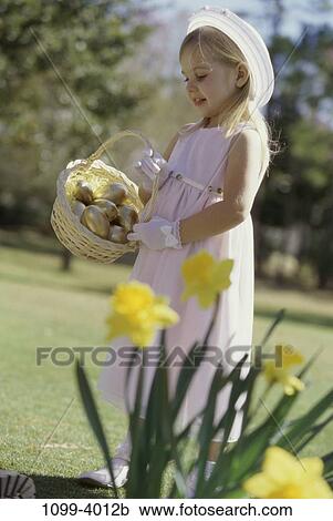 hat, girl, dress, basket, golden, outdoors, child View Large Photo Image Stock Image - hat, girl, dress, basket, golden, outdoors, child. Fotosearch