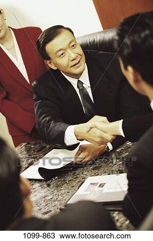 meeting, group, Asian, contract, conference, business, Middle-aged View Large Photo Image Stock Image - meeting, group, Asian, contract, conference, business, Middle-aged. Fotosearch