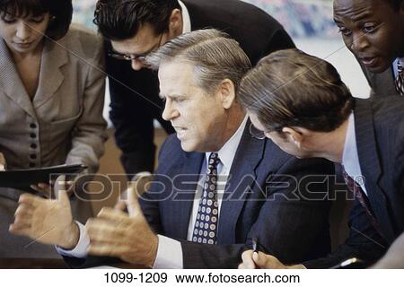 meeting, group, multiethnic, attentive, talking, listening View Large Photo Image Stock Photo - meeting, group, multiethnic, attentive, talking, listening. Fotosearch
