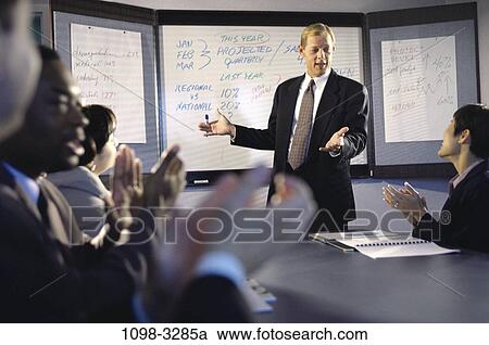 meeting, group, multiethnic, clapping, talking, presentation View Large Photo Image Stock Image - meeting, group, multiethnic, clapping, talking, presentation. Fotosearch