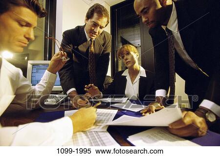 meeting, group, multiethnic, groups, desk, business, Middle-aged View Large Photo Image Stock Photography - meeting, group, multiethnic, groups, desk, business, Middle-aged. Fotosearch