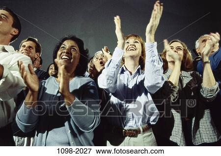 meeting, group, multiethnic, people, clapping, conference, business View Large Photo Image Stock Photo - meeting, group, multiethnic, people, clapping, conference, business. Fotosearch