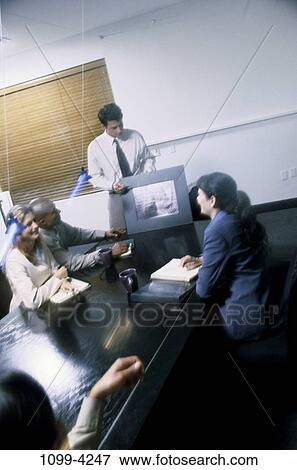 meeting, group, multiethnic, presentation, leader, business, leadership View Large Photo Image Stock Photo - meeting, group, multiethnic, presentation, leader, business, leadership. Fotosearch