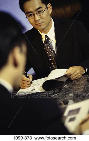 meeting, men, consultation, Asian, business, report, businessmen View Large Photo Image Stock Photo - meeting, men, consultation, Asian, business, report, businessmen. Fotosearch