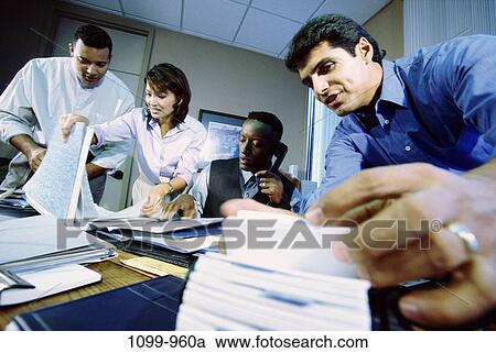 meeting, multiethnic, telephone, phone, stress, business, chaotic View Large Photo Image Stock Image - meeting, multiethnic, telephone, phone, stress, business, chaotic. Fotosearch