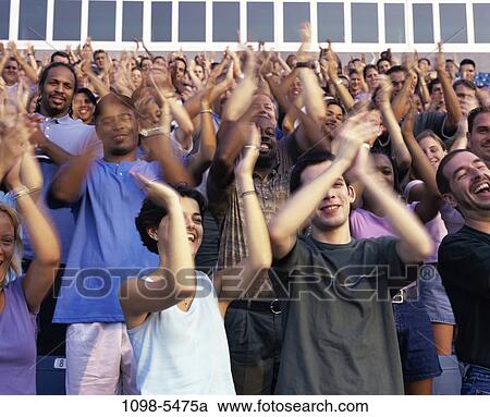 multiethnic, people, clapping, outdoors, crowd, spectators, clap View Large Photo Image Stock Image - multiethnic, people, clapping, outdoors, crowd, spectators, clap. Fotosearch