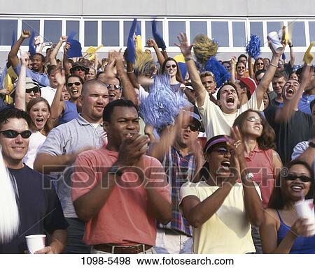 multiethnic, people, clapping, excitement, excited, standing View Large Photo Image Stock Photo - multiethnic, people, clapping, excitement, excited, standing. Fotosearch