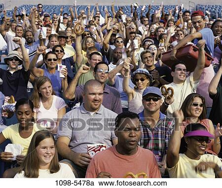 multiethnic, people, outdoors, celebrating, cheering, crowd View Large Photo Image Stock Image - multiethnic, people, outdoors, celebrating, cheering, crowd. Fotosearch