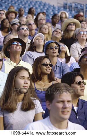 multiethnic, people, sunglasses, outdoors, crowd, stadium, spectators View Large Photo Image Stock Image - multiethnic, people, sunglasses, outdoors, crowd, stadium, spectators. Fotosearch