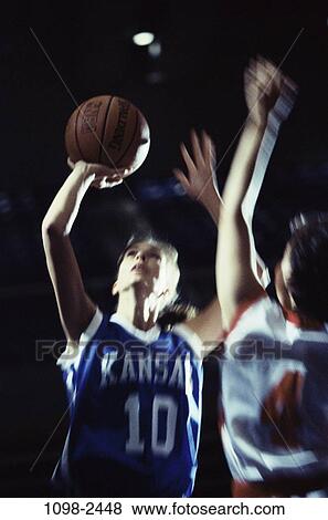 multiethnic, women, playing, concentration, ball, motion, guard View Large Photo Image Stock Photo - multiethnic, women, playing, concentration, ball, motion, guard. Fotosearch