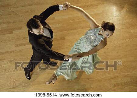 overhead, graceful, couple, floor, dancing, dance, arts View Large Photo Image Picture - overhead, graceful, couple, floor, dancing, dance, arts. Fotosearch