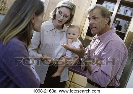Stock Image - people, argument, family, fighting, arguing. Fotosearch