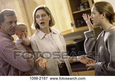 Stock Photo - people, argument, family, fighting, arguing. Fotosearch
