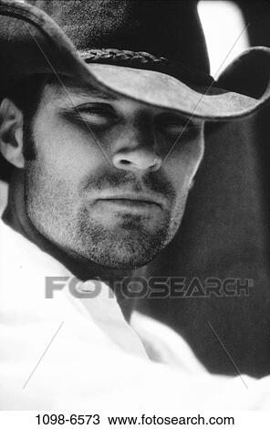 people, black and white, cowboy, monochromatic, headshot View Large Photo Image Stock Image - people, black and white, cowboy, monochromatic, headshot. Fotosearch