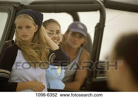 people, car, outdoors, transportation, friends, teens View Large Photo Image Stock Image - people, car, outdoors, transportation, friends, teens. Fotosearch