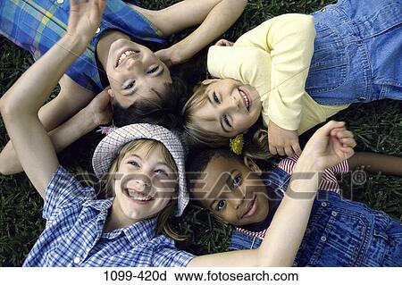 Stock Image - people, children, kids, Children groups 4 plus. Fotosearch