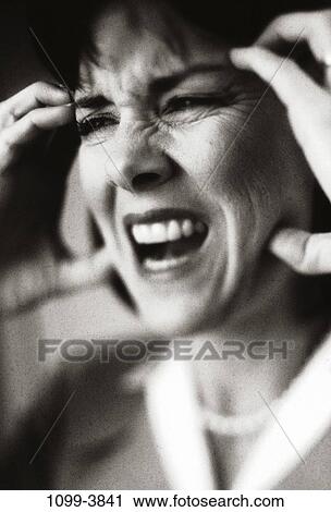 people, headache, woman, patient, Middle-aged, frustrated, angry View Large Photo Image Stock Image - people, headache, woman, patient, Middle-aged, frustrated, angry. Fotosearch