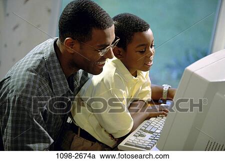 people, home, keyboard, monitor, computer, family View Large Photo Image Stock Image - people, home, keyboard, monitor, computer, family. Fotosearch