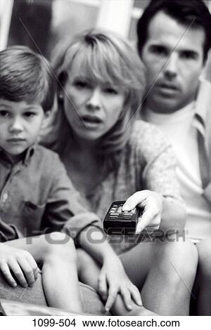 people, home, lifestyles, television, family, concern, black and white View Large Photo Image Picture - people, home, lifestyles, television, family, concern, black and white. Fotosearch
