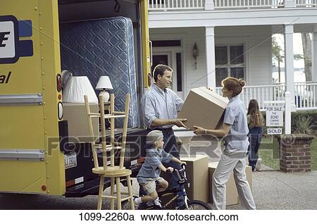 people, home, moving, pack, outdoors, house View Large Photo Image Stock Image - people, home, moving, pack, outdoors, house. Fotosearch