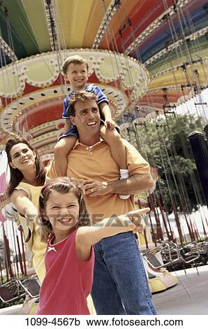 Stock Image - people, outdoors, family, parents, outing, Families outdoors activity. Fotosearch