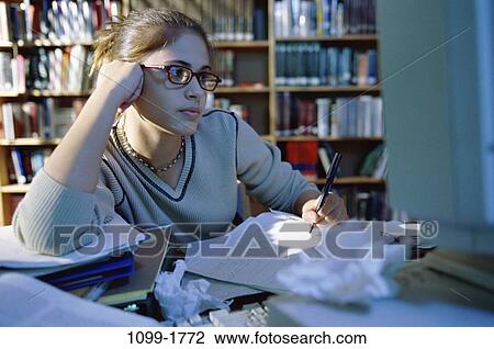people, papers, school, computer, studying, library, writing View Large Photo Image Stock Image - people, papers, school, computer, studying, library, writing. Fotosearch