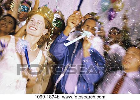 Stock Image - people, party, Parties social gathering. Fotosearch