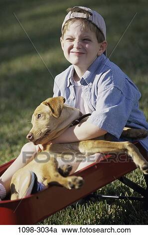 people, smiling, hat, dog, sitting, pet, boy View Large Photo Image Stock Image - people, smiling, hat, dog, sitting, pet, boy. Fotosearch