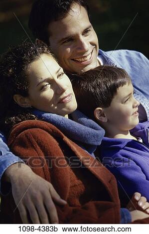 people, smiling, outdoors, hugging, smile, family View Large Photo Image Stock Image - people, smiling, outdoors, hugging, smile, family. Fotosearch