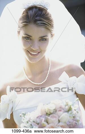 people, woman, formal, smiling, outdoors, smile, wedding View Large Photo Image Stock Image - people, woman, formal, smiling, outdoors, smile, wedding. Fotosearch