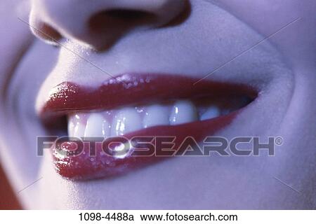 people, woman, smiling, face, mouth, lips, smile View Large Photo Image Stock Image - people, woman, smiling, face, mouth, lips, smile. Fotosearch