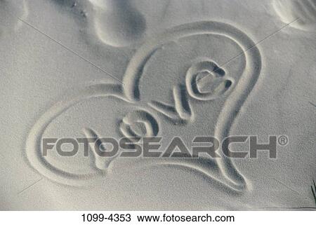 sand, beach, heart, romantic, romance, love View Large Photo Image Stock Image - sand, beach, heart, romantic, romance, love. Fotosearch