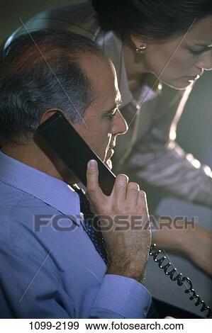 telephone, profile, talking, conversation, phone View Large Photo Image Stock Photo - telephone, profile, talking, conversation, phone. Fotosearch