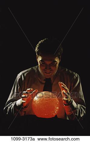 wisdom, crystal ball, ball, business, awe, Middle-aged View Large Photo Image Stock Image - wisdom, crystal ball, ball, business, awe, Middle-aged. Fotosearch