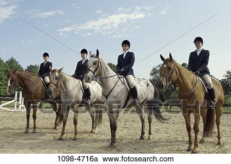women, people, riding, horse, equestrian, outdoors View Large Photo Image Stock Image - women, people, riding, horse, equestrian, outdoors. Fotosearch