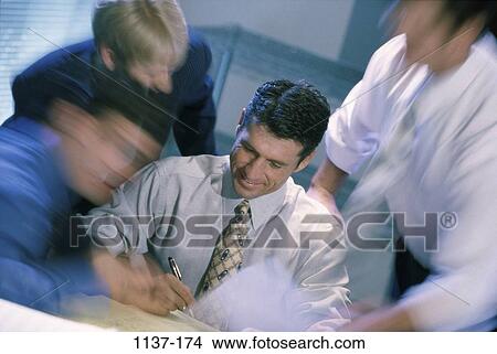 business, chaotic, Middle-aged, teamwork, executives, meetings, indoors View Large Photo Image Picture - business, chaotic, Middle-aged, teamwork, executives, meetings, indoors. Fotosearch