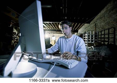 computer, typing, business, warehouse, using, brunette View Large Photo Image Stock Image - computer, typing, business, warehouse, using, brunette. Fotosearch