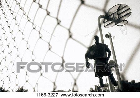 fence, people, basket, outdoors, basketball, waiting View Large Photo Image Stock Photo - fence, people, basket, outdoors, basketball, waiting. Fotosearch