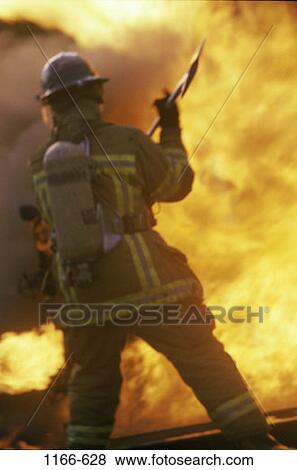fire, industry, fireman, flames, occupation, firefighter View Large Photo Image Stock Photo - fire, industry, fireman, flames, occupation, firefighter. Fotosearch