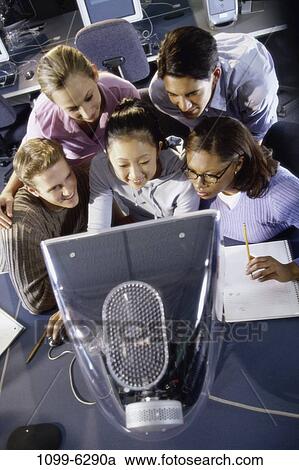 group, multiethnic, people, computer, education, teens View Large Photo Image Stock Image - group, multiethnic, people, computer, education, teens. Fotosearch