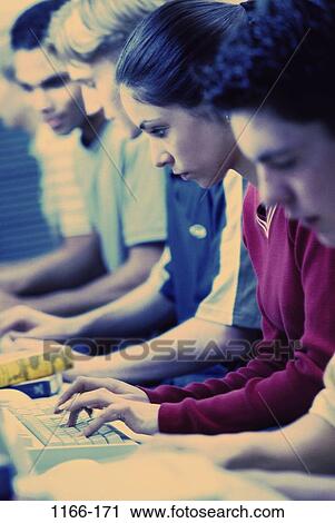 group, multiethnic, people, concentration, school, typing, computers View Large Photo Image Stock Image - group, multiethnic, people, concentration, school, typing, computers. Fotosearch