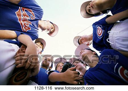 Stock Photograph - groups, people, listening, baseball, sports, leadership, teamwork. Fotosearch